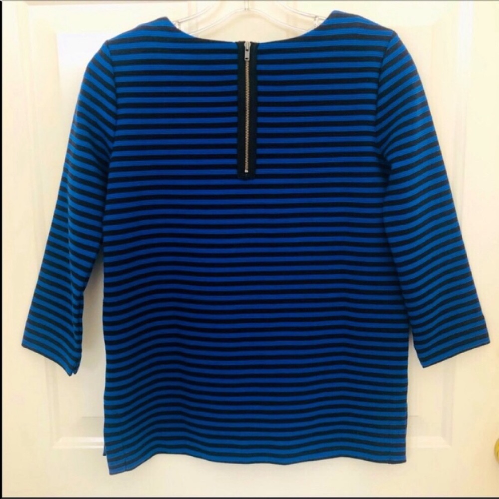 Madewell Blue/Black Striped Top - Like New! - Picture 8 of 13